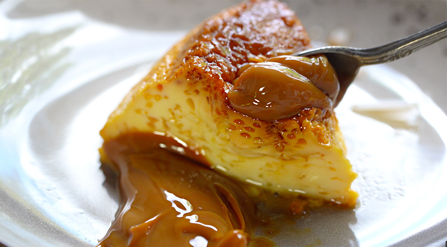 Flan casero al horno de barro
